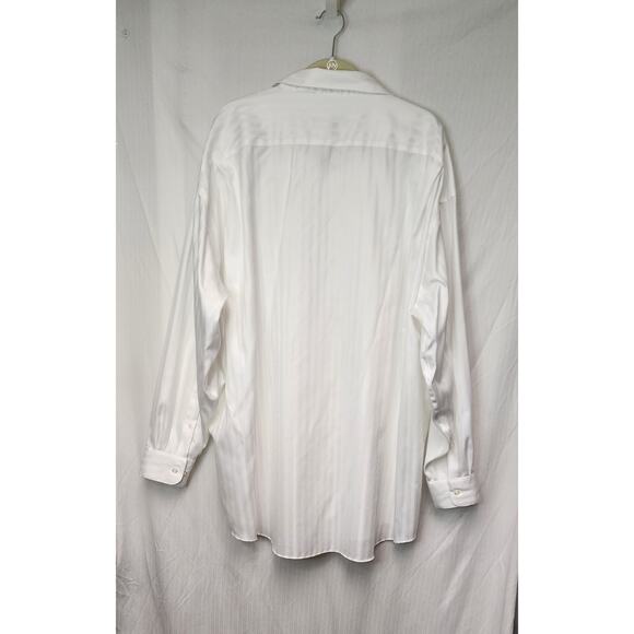 PRONTO UOMO COUTURE NON IRON WHITE BIG/TALL  BUTTON DOWN SHIRT SIZE 20/ 36-37 T - Picture 3 of 6
